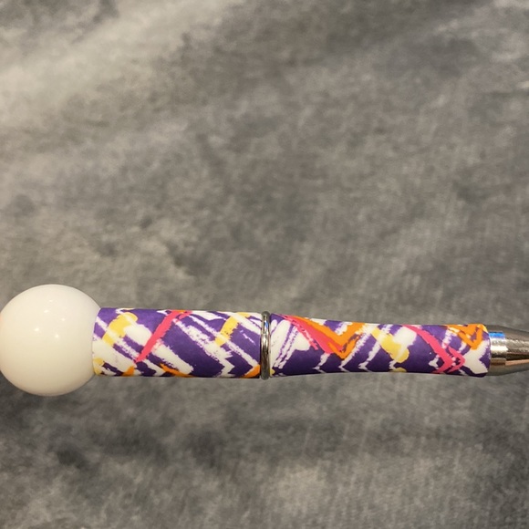 Turquoise Cute Mushroom & Fox Beaded Glitter Abstract Pens - Picture 5 of 5